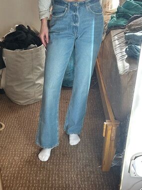 OAK + FORT Light Blue Flare Jeans